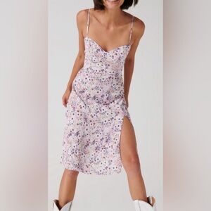Aritzia Sunday Best Floral Dress with Slit